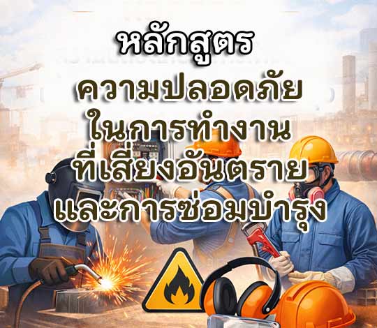 หลักสูตร ความปลอดภัยในการทำงานที่เสี่ยงอันตรายและการซ่อมบำรุง