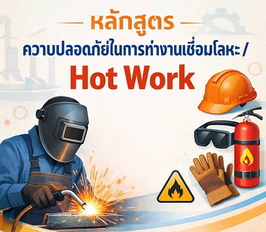 หลักสูตร ความปลอดภัยในการทำงานเชื่อมโลหะ / Hot Work