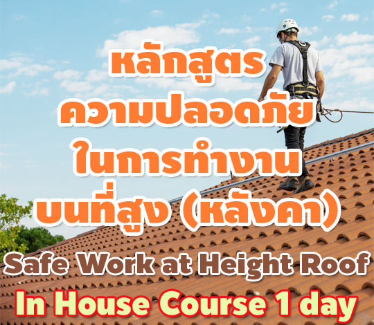 หลักสูตร ความปลอดภัยในการทำงานบนที่สูง (หลังคา) Safe Work at Height Roof