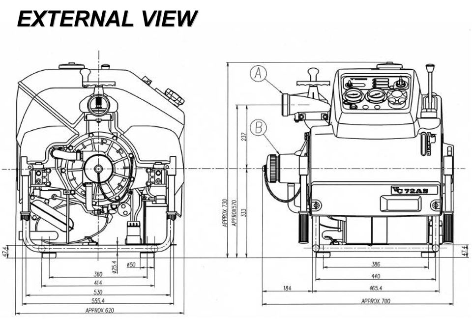 เครื่องสูบน้ำดับเพลิงชนิดหาบหาม รุ่น VC72AS